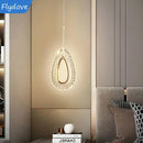 Axyaa Crystal Chandelier LED Pendant Lamp for Dining Room and Bar
