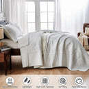 Axyaa Alaska King Bedspread, 132x120, Soft Microfiber, Lightweight, 3 Piece Oversized King