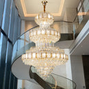 Axyaa Loft Apartment Villa Living Room Crystal Chandelier - Simple European Crystal Lamps