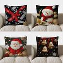 Axyaa Snowflake & Ribbon Pillow Cover - Sofa, Bedroom, Car Cushion Cover