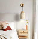 Axyaa Wabi Sabi Cement LED Wall Sconce for Home, Restaurant, and Living Room