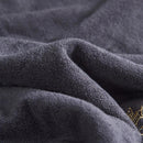 Axyaa Blue White Embroidered Cotton Oversized Bath Towel Set