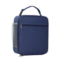 Axyaa Lunch Box Tote with Mesh Side Pouch, Insulated Square Bag for Kids