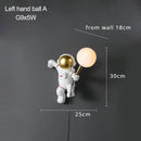 Axyaa Astronaut Moon Explorer Wall Lamp Resin 3D Printing Space Theme Sconce