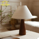 Axyaa Retro Solid Wood Table Lamp LED E27 Desk Light Home Decor