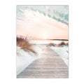 Axyaa Beach Starfish Bridge Canvas Painting - Nordic Wall Art Prints for Bedroom