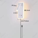 Axyaa Adjustable Angle Wall Lamp with USB Rechargeable Socket