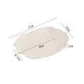 Axyaa Irregular Texture Ceramic Dinner Plate - Pure White Tableware