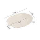 Axyaa Irregular Texture Ceramic Dinner Plate - Pure White Tableware