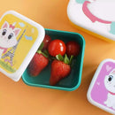 Axyaa Cartoon Animal Bento Box Set for Kids: Portable, Fun Lunch and Snack Containers