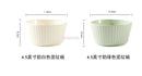 Axyaa Ceramic Rice Bowl Set - Vertical Pattern Tableware - 4pcs Bowl Home