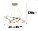 Axyaa Modern Pendant Light Chandeliers for Living Room Staircase LED Hanging Lamps