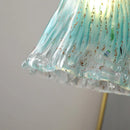 Axyaa Glass Copper LED Pendant Lighting Modern Home Decor Chandelier