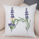 Axyaa Lavender Letter Sofa Cushion Cover for Home Car Living Room Bedroom Decor