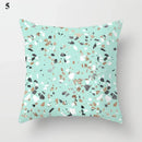 Axyaa Mint Green Blue Geometric Cushion Cover Modern Home Decor