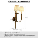 Axyaa Brass Metal LED Wall Lamp, 6W E14 Bulb, Art Decoration Light