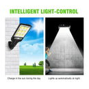 Axyaa Solar Street Lights: 3 Light Mode Motion Sensor Security Outdoor Lamp