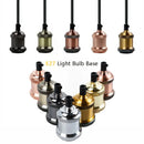 Axyaa Vintage Industrial Lamp Base E27 Socket Holder Rustic Chandelier Pendant Light