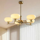 Axyaa Modern Glass Chandelier - Nordic Retro Design, Led Hanging Lamp