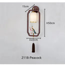 Axyaa Solid Wood Zen Wall Light for Living Room Bedroom Corridor Tea Room