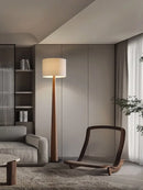 Axyaa Wood Floor Lamp - Modern Luxury LED Standing Light for Living Room Bedroom