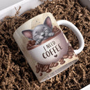 Axyaa Cute Cat Mug - Kitty Lover's Gift - Office Coffee Tea Cup