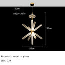 Axyaa Nordic Luxury Art Glass Chandelier for Home Decor Lighting