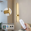 Axyaa Dimmable LED Wall Lamp Remote Control Nordic Style Sconce for Home Decor