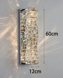 Axyaa Luxury Crystal Wall Lamp for Bedroom Living Room and Bedside