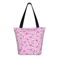 Axyaa Hello Kitty Tote Bag: Cute Kawaii Cartoon Top Handle Zipper Bag for Women
