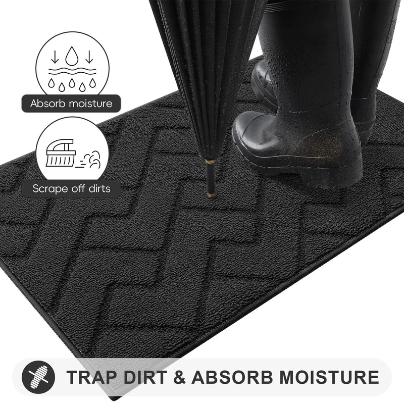 Axyaa Indoor Non-Slip Entrance Mat - Absorbent & Durable Doormat