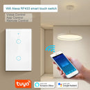 Axyaa Smart WiFi RF433 Touch Switch Voice Control App Panel Alexa Compatible