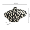 Axyaa Geometric Diamond Ceramic Vase: Handcrafted Home Decor Flower Arrangement Accessory