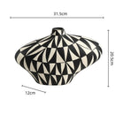 Axyaa Geometric Diamond Ceramic Vase: Handcrafted Home Decor Flower Arrangement Accessory