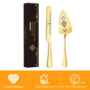 Axya Stainless Steel Bread Knife & Cake Shovel Set for Parties, Weddings