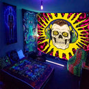 Axyaa Mushroom Glow Tapestry Trippy Gaming Wall Hanging Hippie Psychedelic Decor