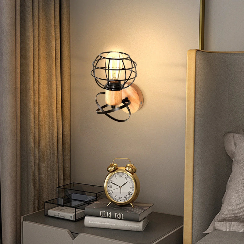 Axyaa Retro Industrial Wall Sconce LED Lamp Indoor Lighting