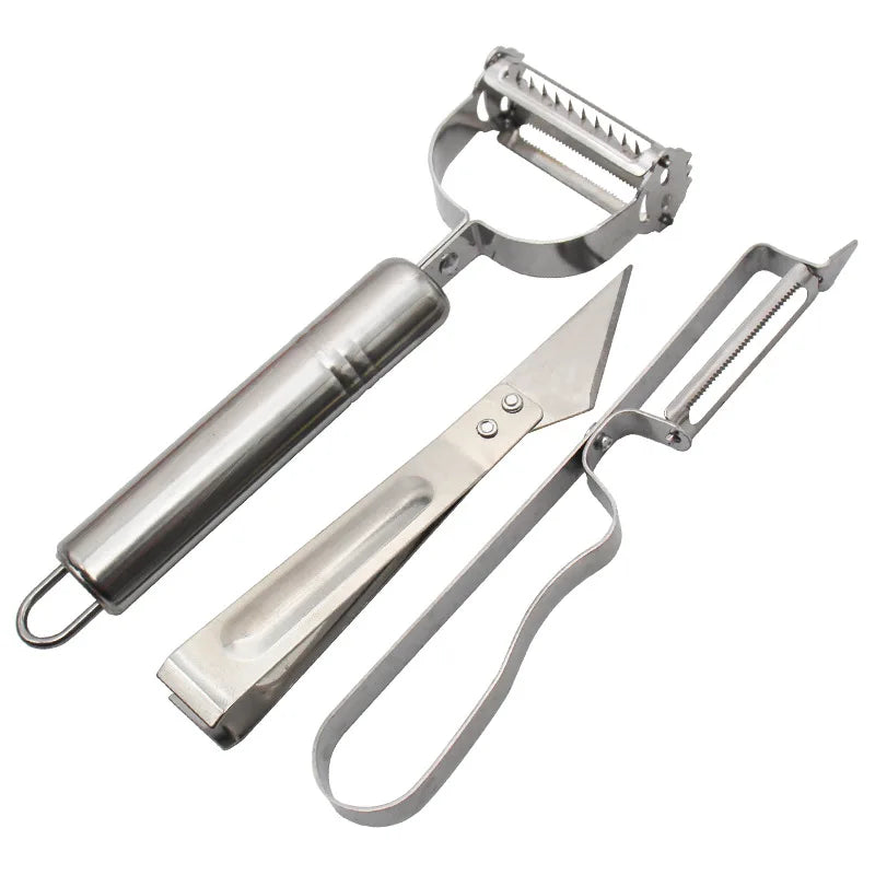 Axyaa Stainless Steel Peeler Slicer Grater for Fruits and Vegetables