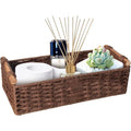 Axyaa Wicker Rope Storage Basket with Handle - Handmade, Decorative, Countertop Organizer