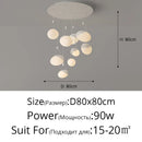 Axyaa Minimalist LED Restaurant Pendant Light for Modern Nordic Interior Lighting Fixtures