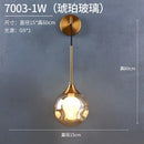 Axyaa Glass Ball Gold Wall Lamp Indoor Sconce Lighting for Living Bedroom Kitchen