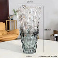 Axyaa Crystal Glass Vase Elegant Flower Arrangement Home Decor Bottle