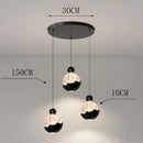 Axyaa Mid Century Glass Ball Pendant Chandelier for Living & Dining Room