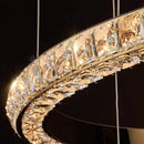 Axyaa Crystal Chandelier Stair Pendant Lamp Living Room Interior Lighting