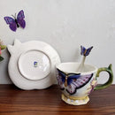 Axyaa Ceramic Rose Goldfish Coffee Cup Set
