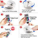 Axyaa Mini Submersible LED Tea Lights with Remote Control - Waterproof for Home Party