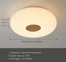 Axyaa Wooden Ceiling Light with Remote Control for Home Decor