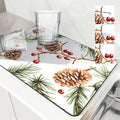 Axyaa Christmas Pine Kitchen Drying Mat