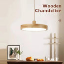 Axyaa Nordic Wooden LED Pendant Light for Modern Decor