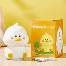 Axyaa Duck Patting Silicone Night Light for Kids Bedroom Decor & Sleep, Rechargeable LED Lamp